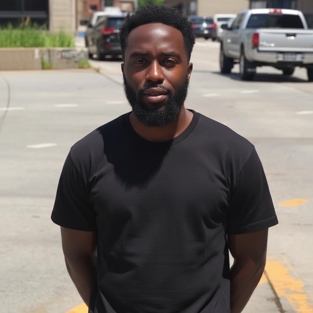 Black t-shirt version